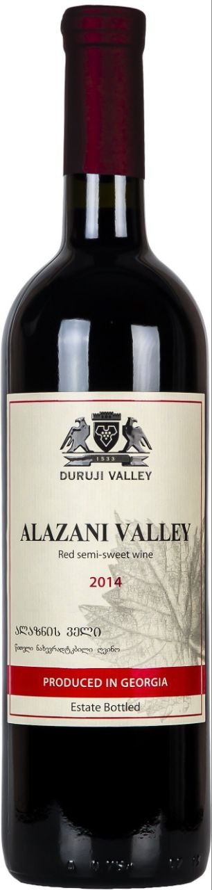 Вино Дуруджи Велі. Алазанська долина чер, н/сол 0,75л 11%